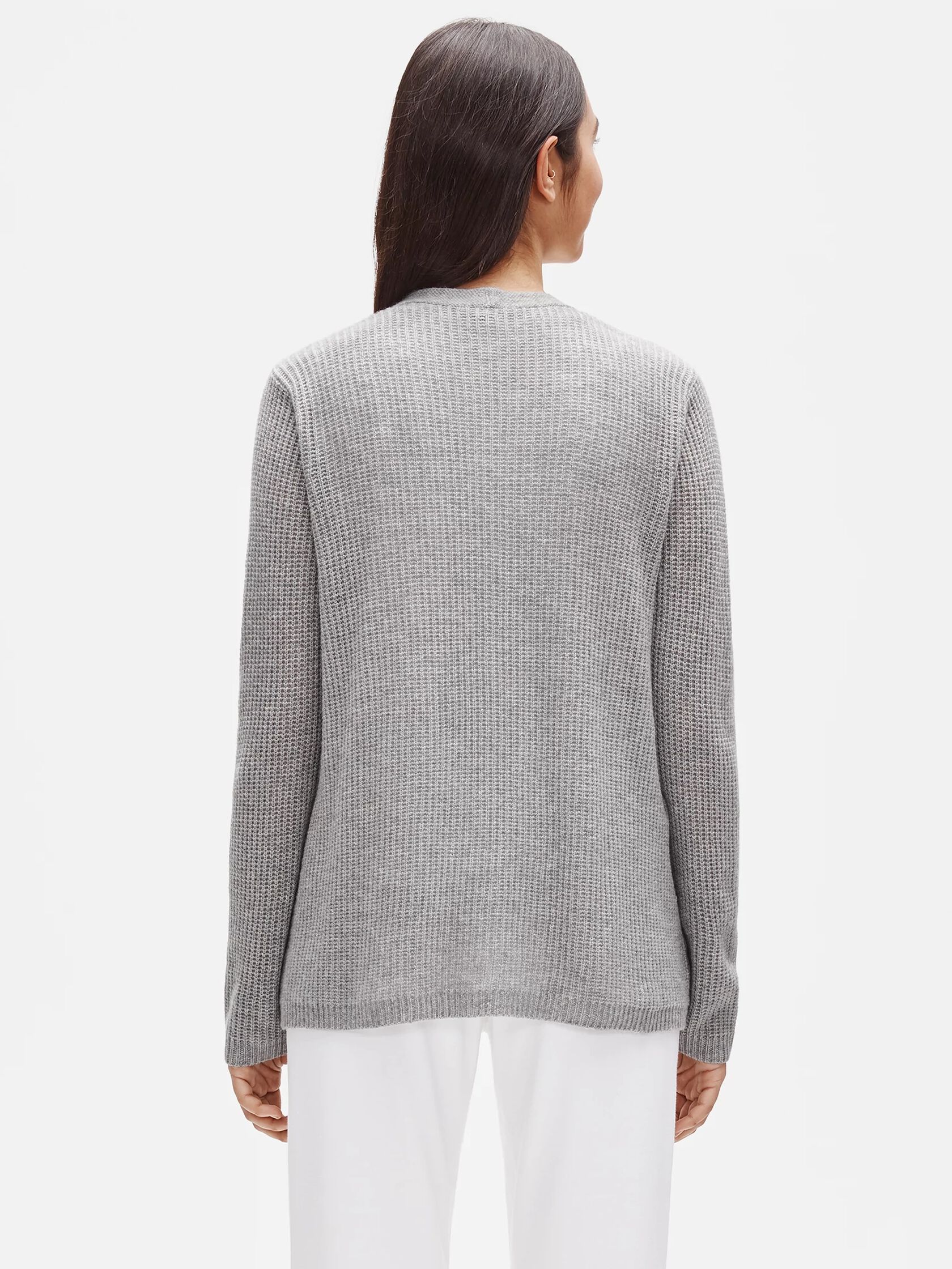 Italian Cashmere Straight Cardigan