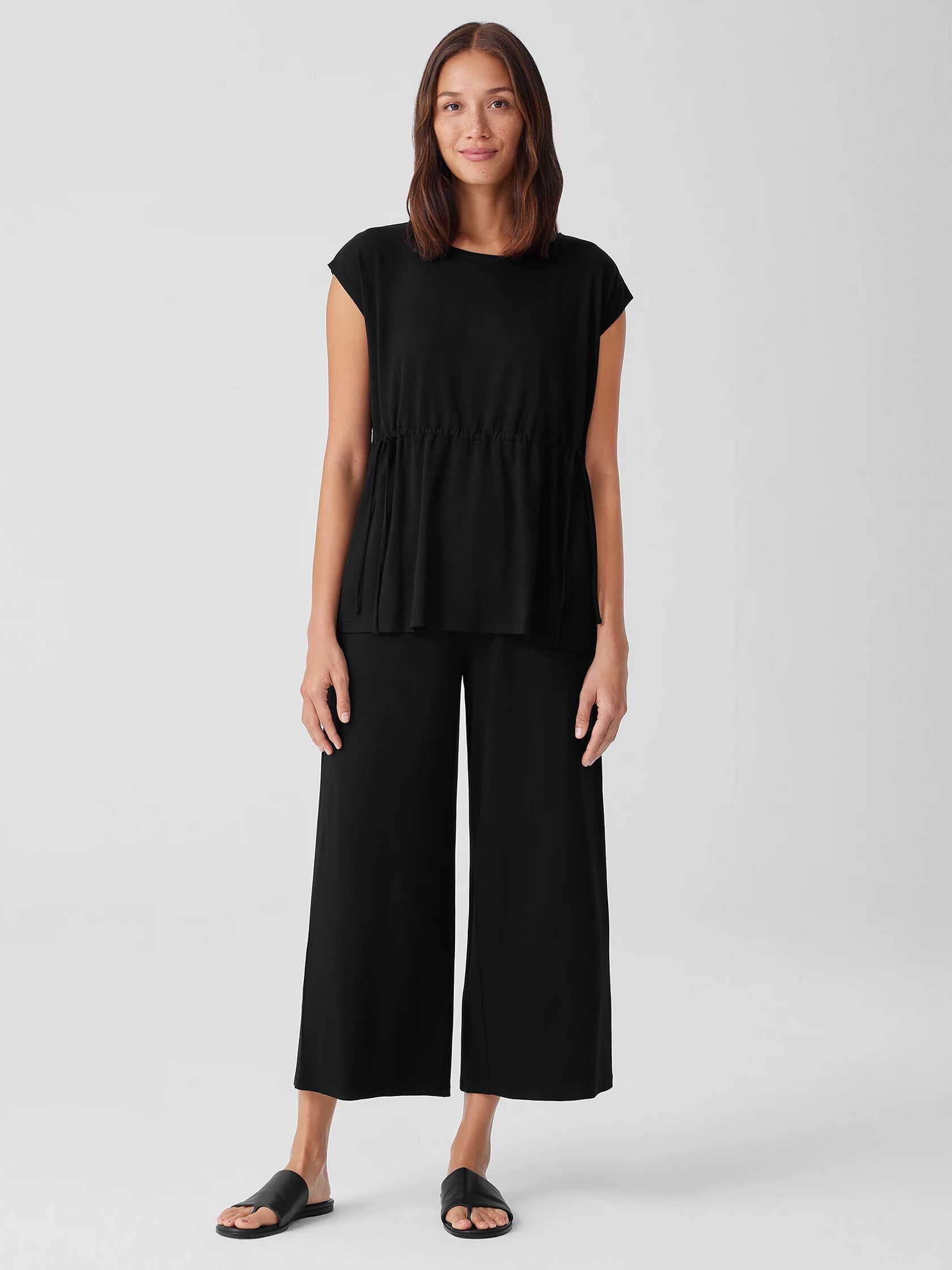 Fine Jersey Wide-Leg Pant