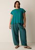 Organic Cotton Slubby Jersey Crew Neck Tee