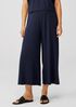 Viscose Jersey Wide-Leg Pant with Slits