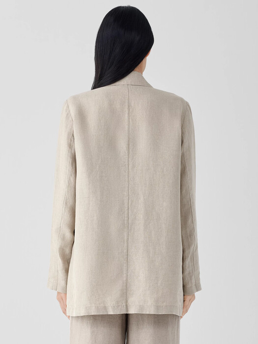 Organic Linen Long Blazer