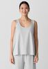 Mélange Organic Cotton Interlock U-Neck Sleep Tank