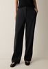M&eacute;lange Felted Wool Jersey Full-Length Straight Trouser in&nbsp;Regenerative Wool