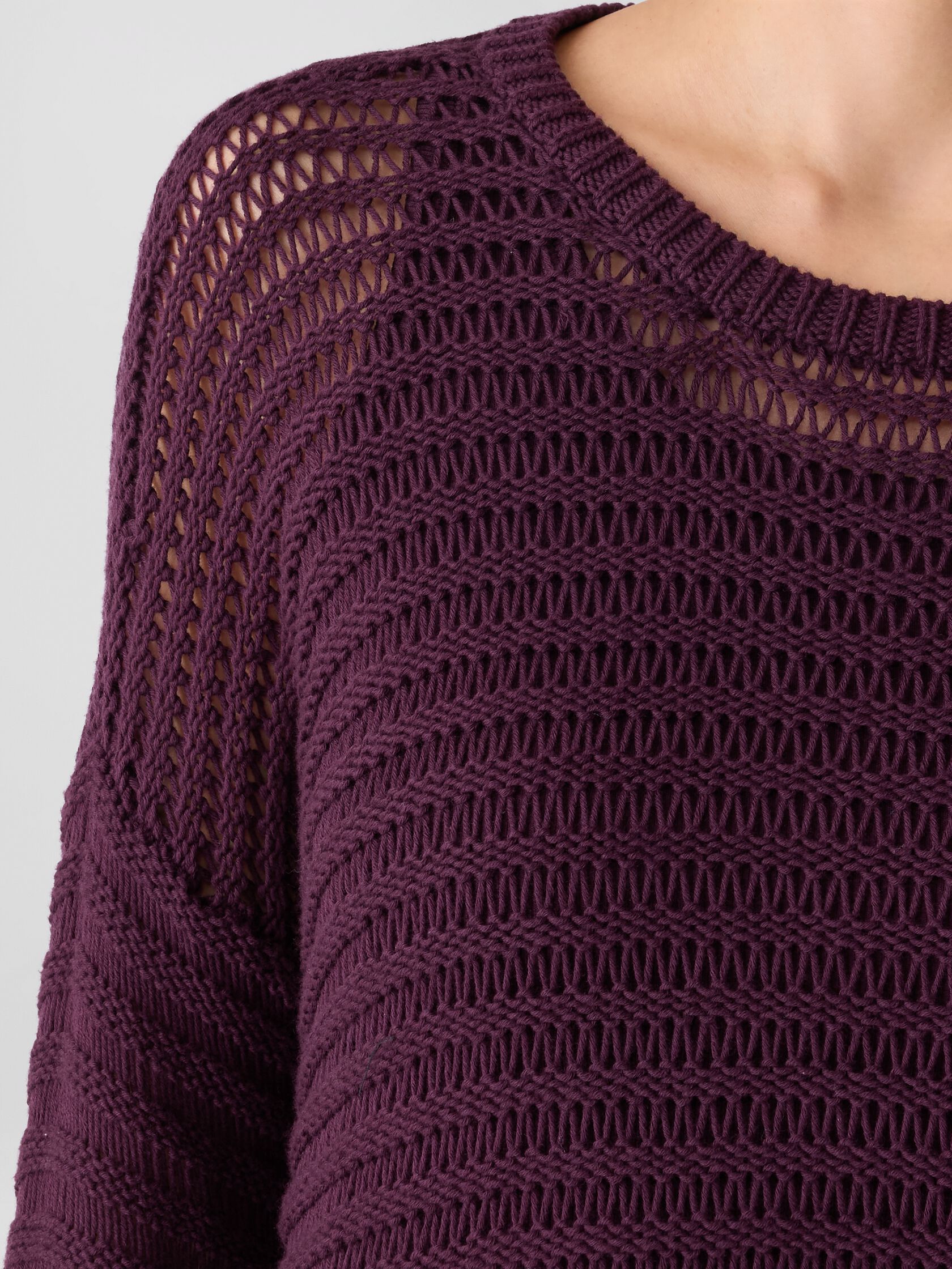 Peruvian Organic Cotton Cord Crew Neck Top