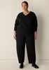 Lightweight Ponte V-Neck Top