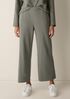 Garment-Dyed Organic Cotton Terry Wide-Leg Pant
