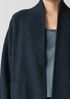 Lightweight Boiled Wool High Collar Jacket in Regenerative Wool