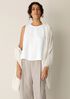 Striped Organic Linen Scarf
