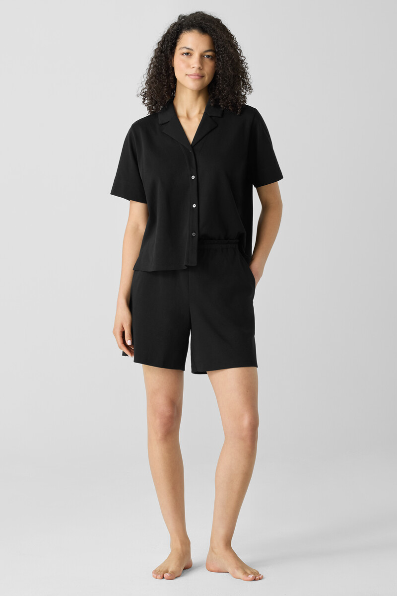 Organic Cotton Interlock Sleep Shorts Organic Cotton Interlock Sleep Shorts