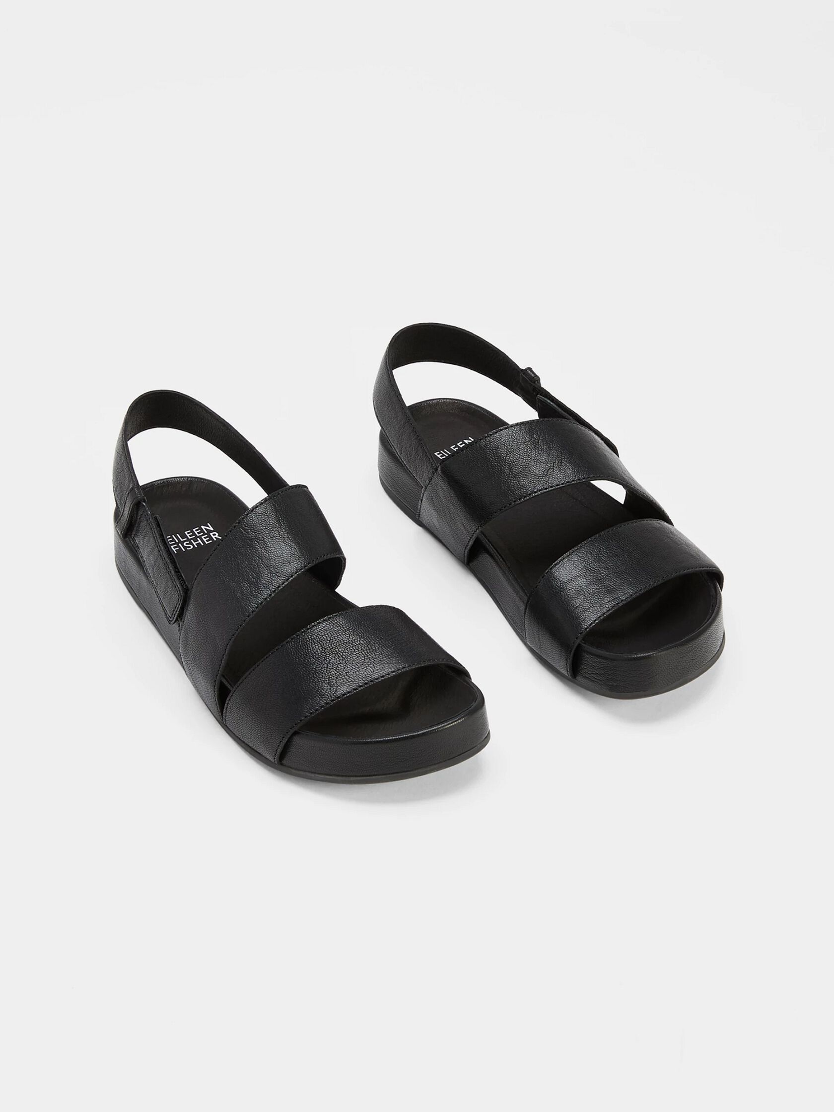 Curve Tumbled Leather Sandal