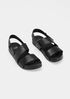 Curve Tumbled Leather Sandal