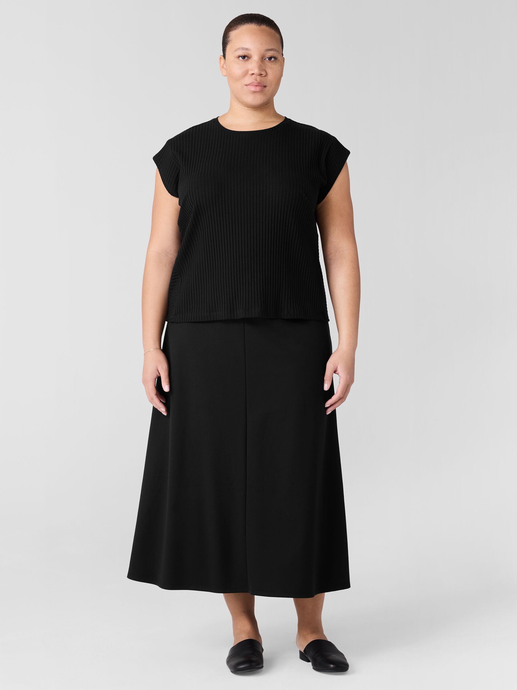 Lightweight Ponte A-Line Skirt