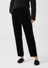 Velvet Pleated Tapered Pant