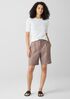 Organic Cotton Stretch Rib Crew Neck Top