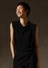 Stretch Silk Jersey Cowl Neck Tank