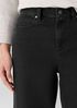 Cotton Stretch Denim Wide-Leg Jean