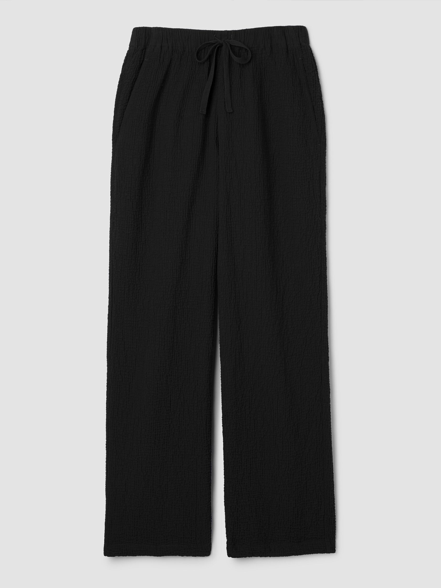 Organic Cotton Doubleweave Straight Pant