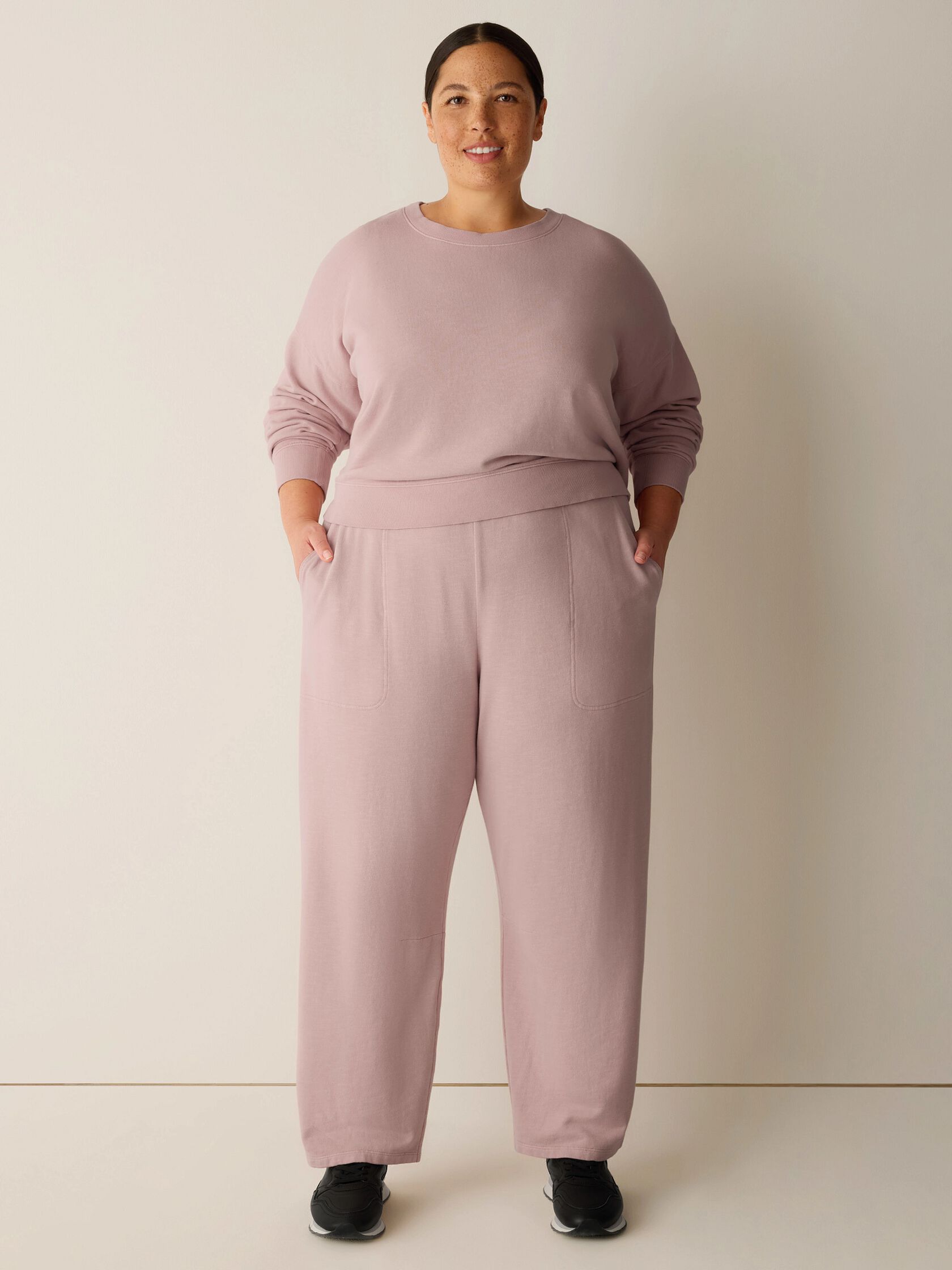 Garment-Dyed Organic Cotton Terry Arch Pant