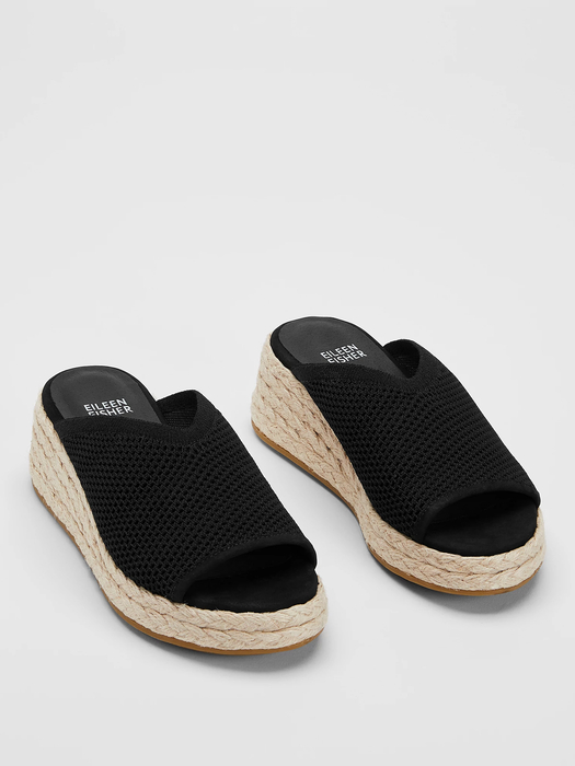 Tali Recycled Stretch Knit Espadrille Wedge Sandal | EILEEN FISHER