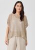 Organic Linen Délavé Bateau Neck Top