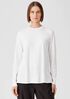 Organic Pima Cotton Interlock Mock Neck Top