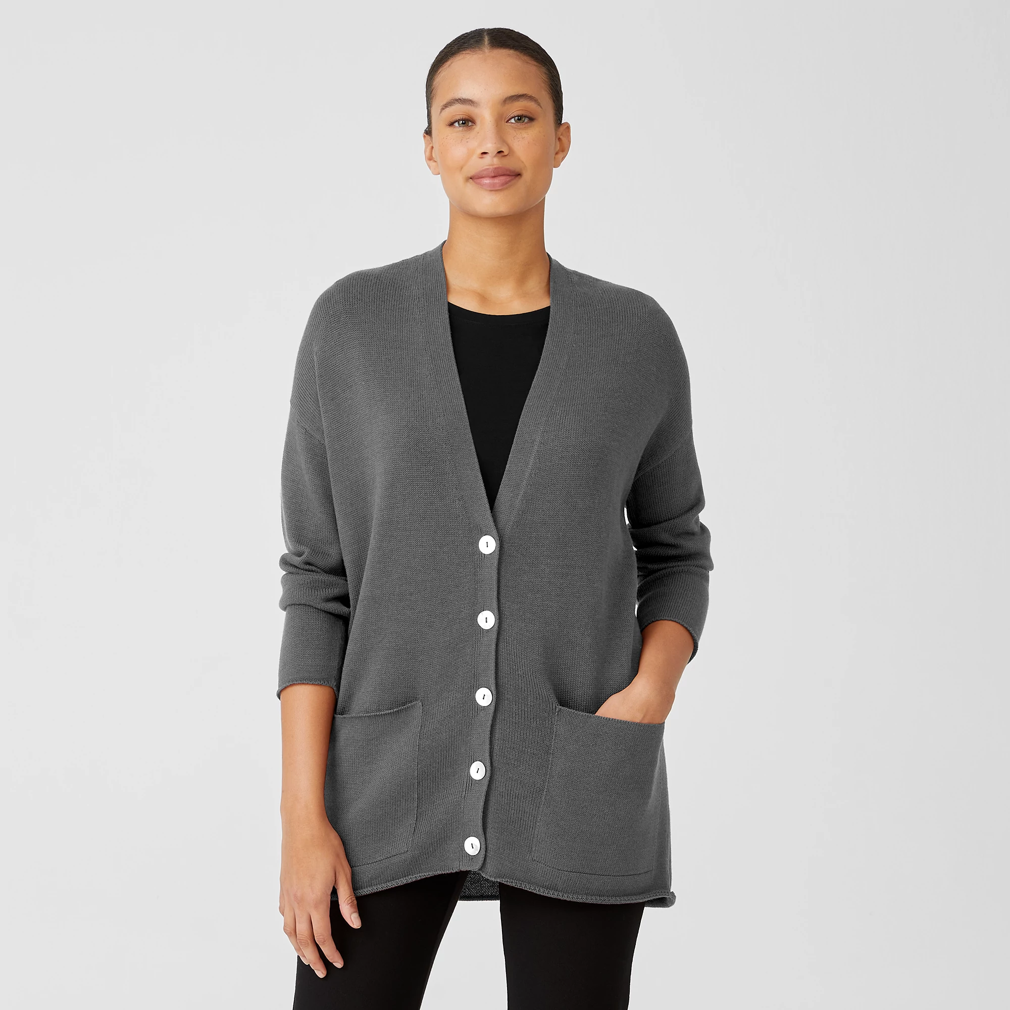 Peruvian Organic Cotton Blend V-Neck 