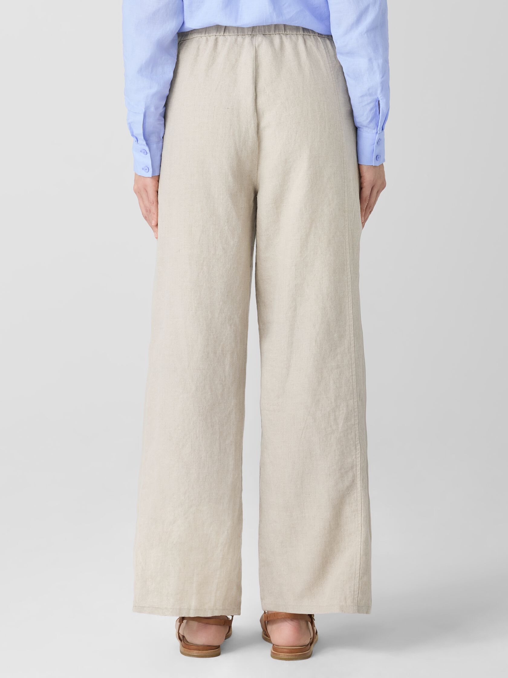 Organic Linen Wide-Leg Trouser Pant