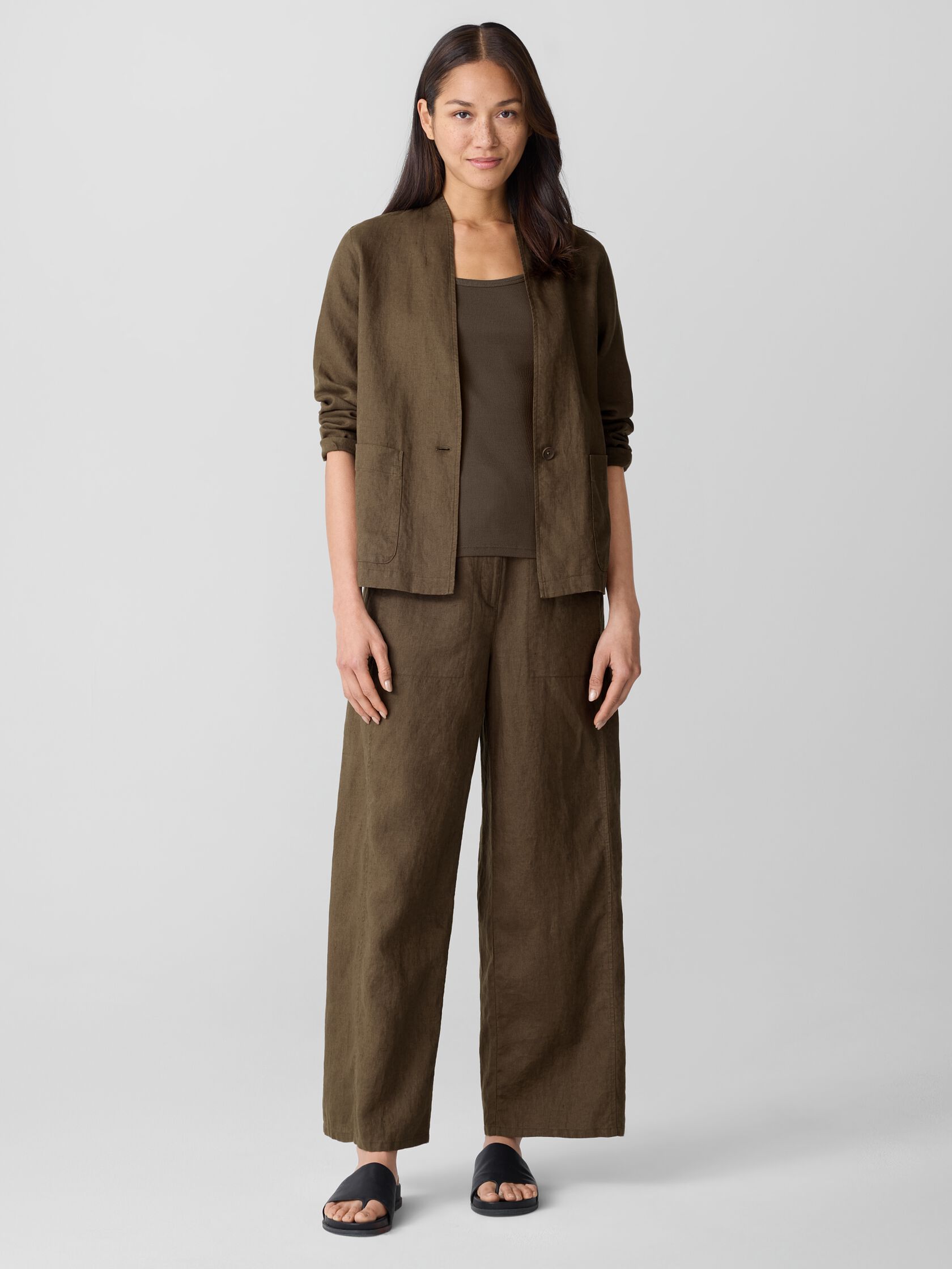 Organic Cotton Stretch Rib Slim Tank