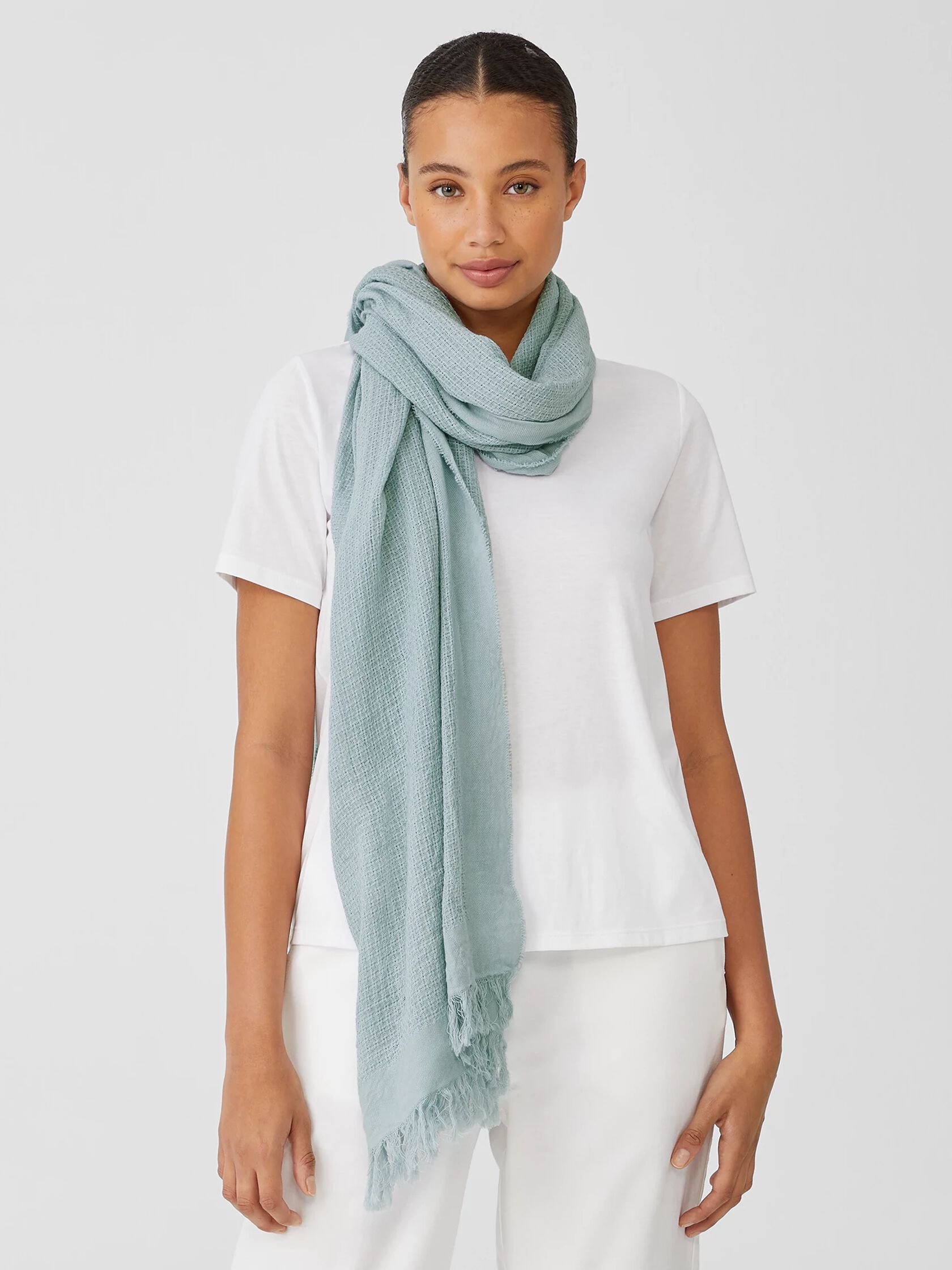 Organic Cotton Open Weave Scarf