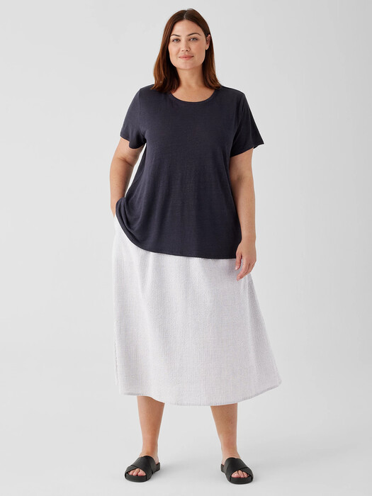 Organic Linen Jersey Crew Neck Tee