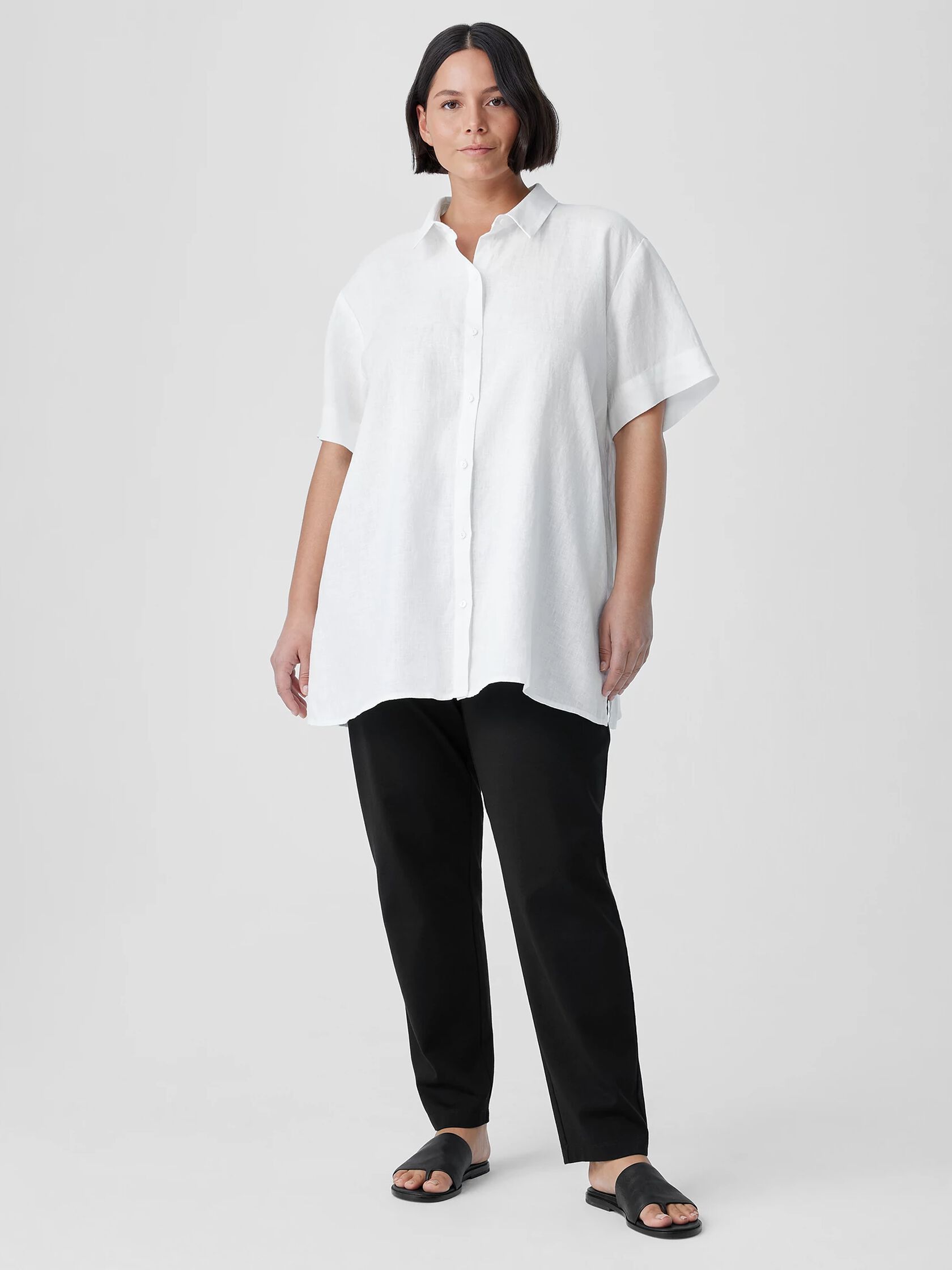 Cotton Blend Ponte Slim Pant