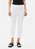 Washable Stretch Crepe Slim Pant with Slits