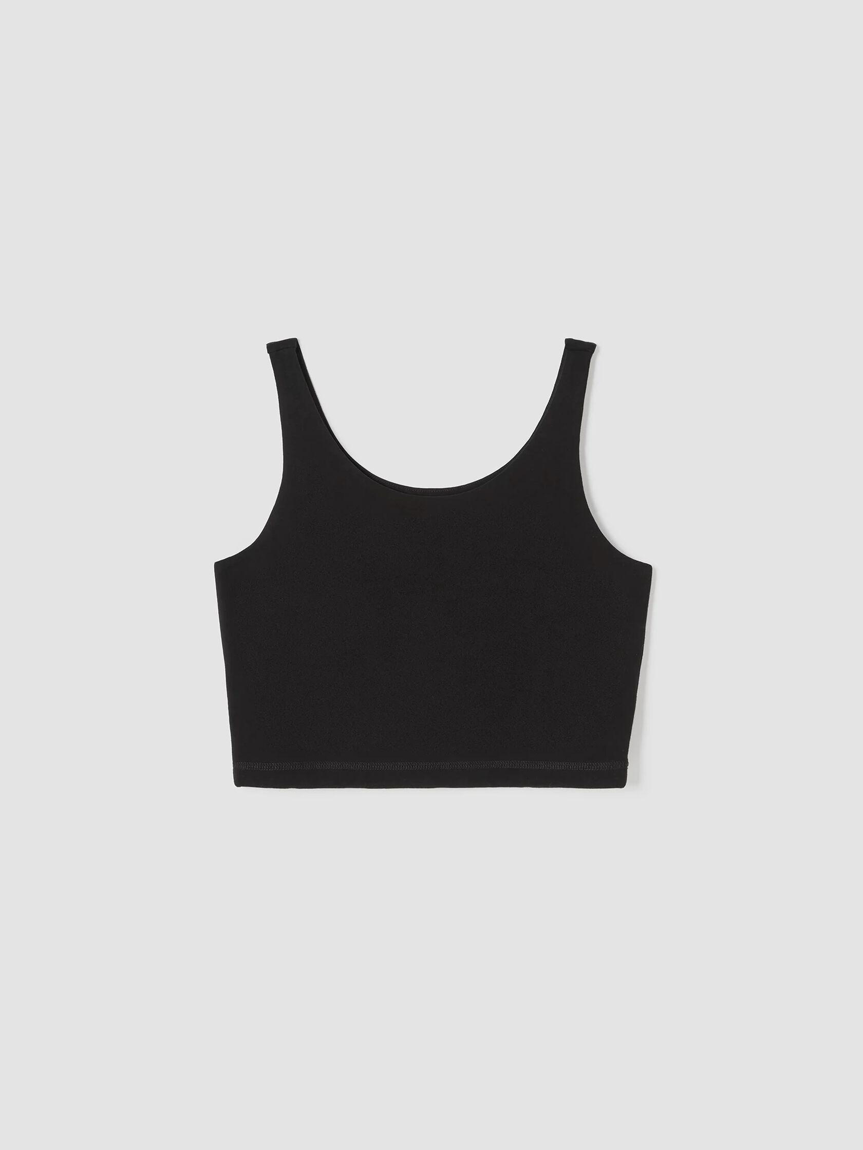 Pima Cotton Stretch Jersey Cropped Tank