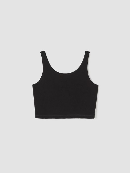 Pima Cotton Stretch Jersey Cropped Tank