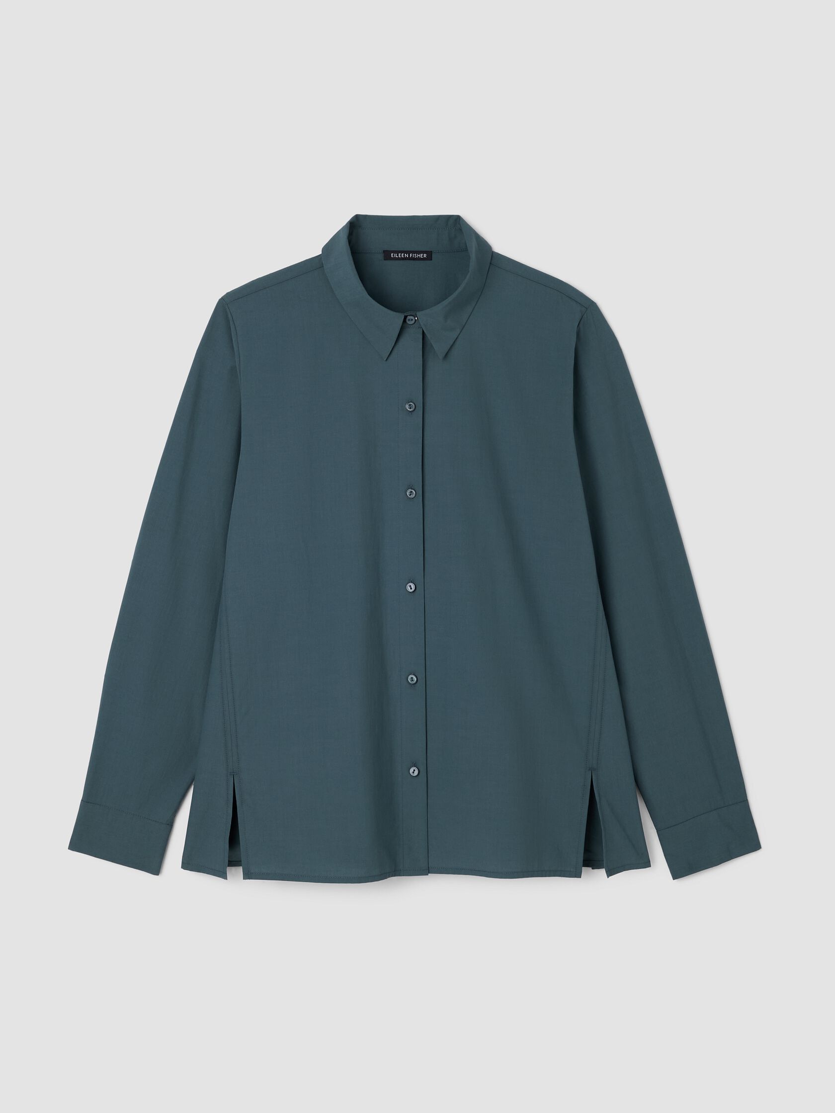Organic Cotton Poplin Classic Collar Swing Shirt