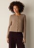 Cashmere Silk Bliss Crew Neck Cardigan