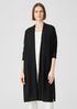 Organic Linen Cotton Jersey Long Cardigan