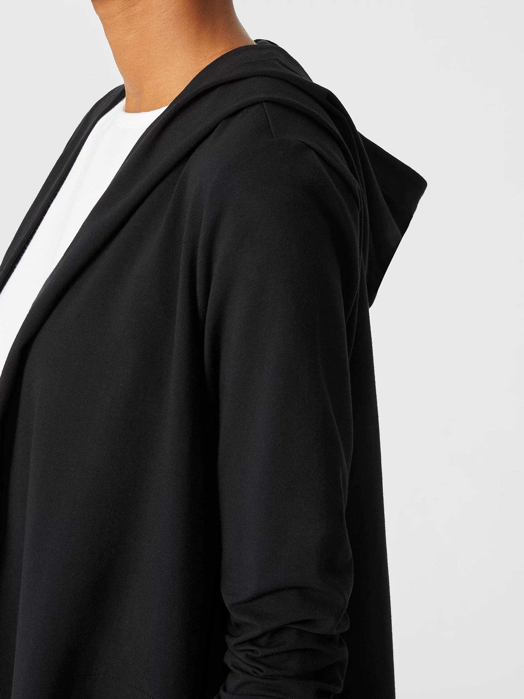 Traceable Organic Cotton Jersey Hooded Jacket