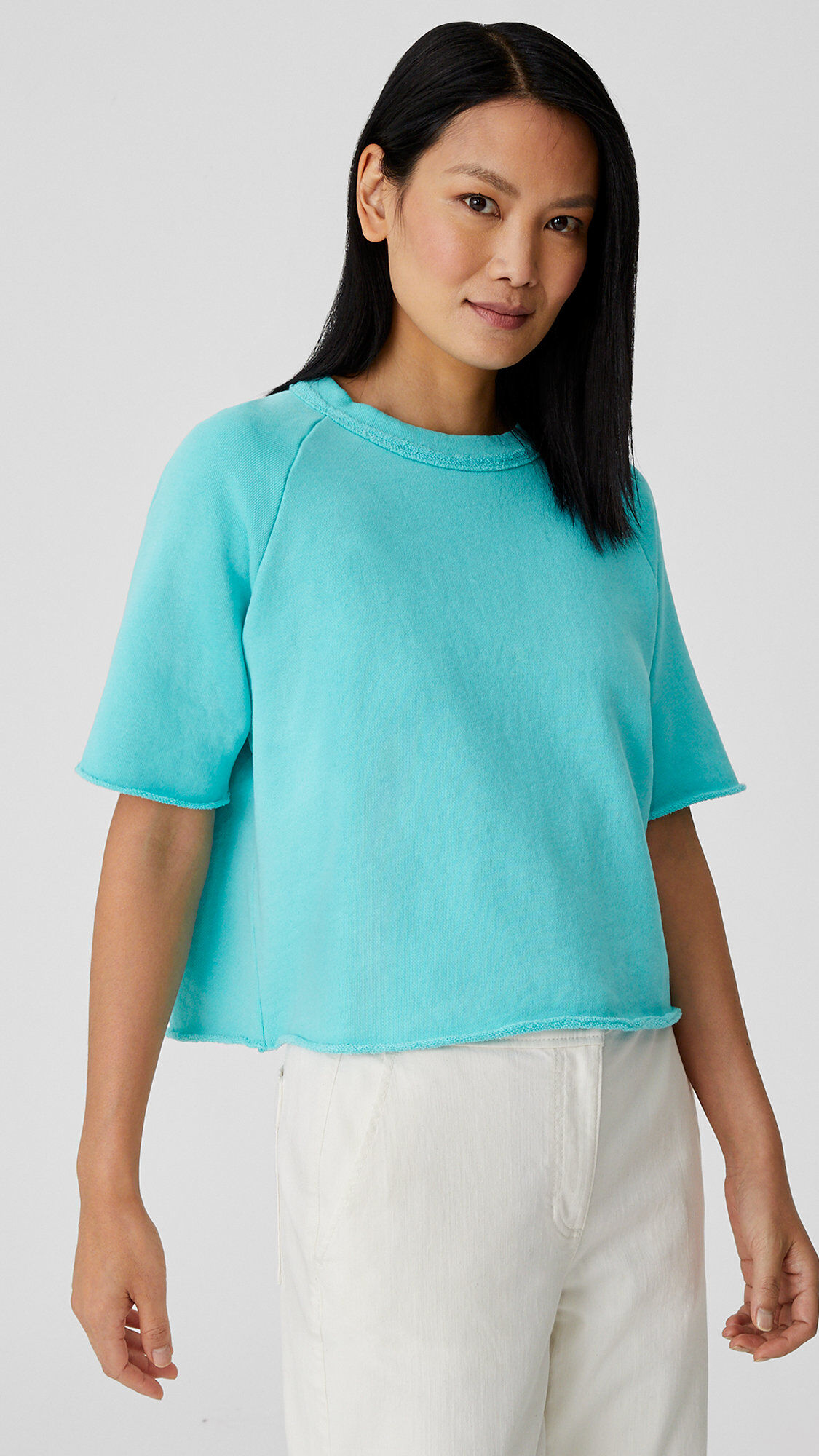 Organic Cotton French Terry Box-Top