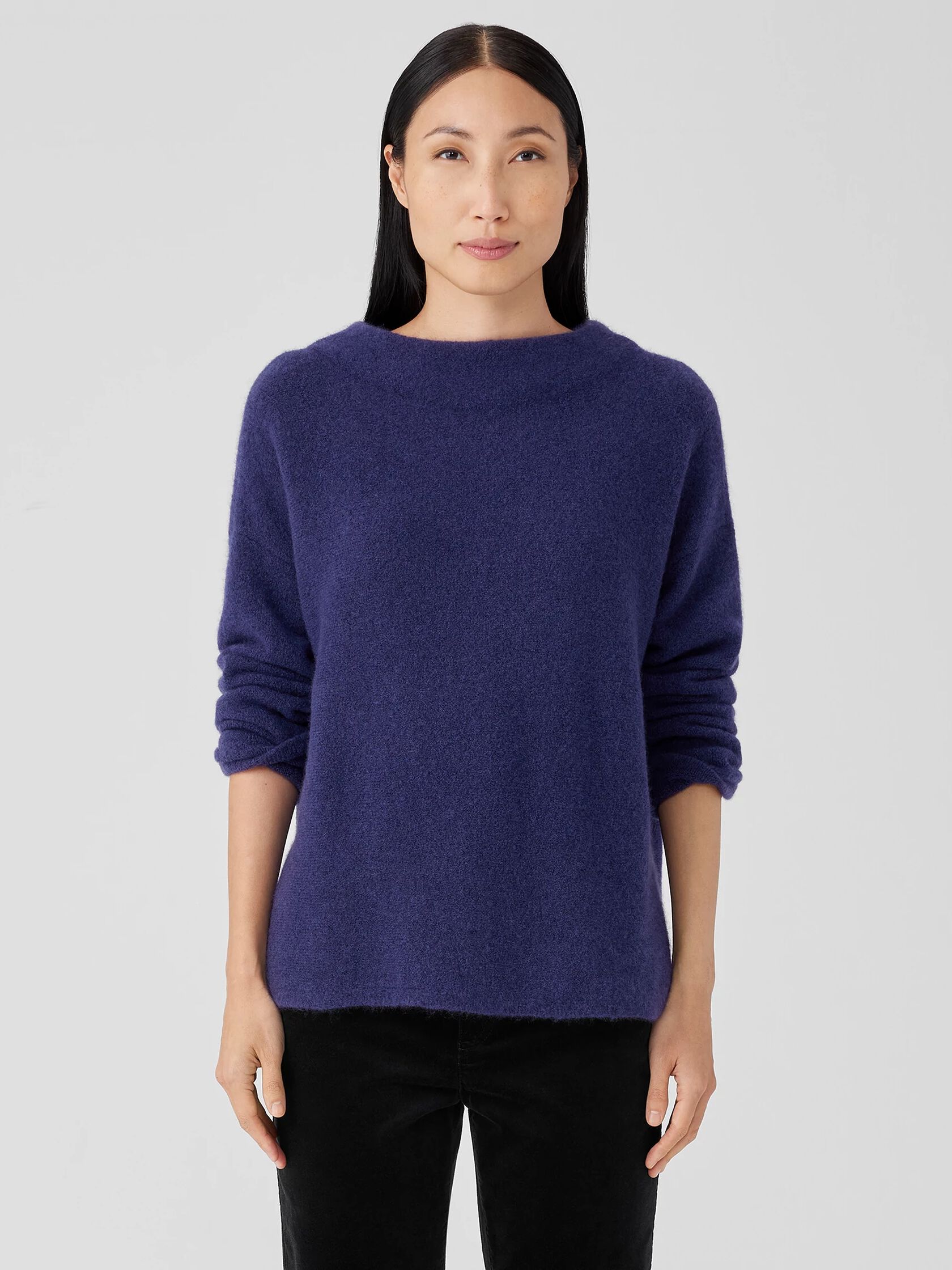 Cashmere Silk Bliss Funnel Neck Top