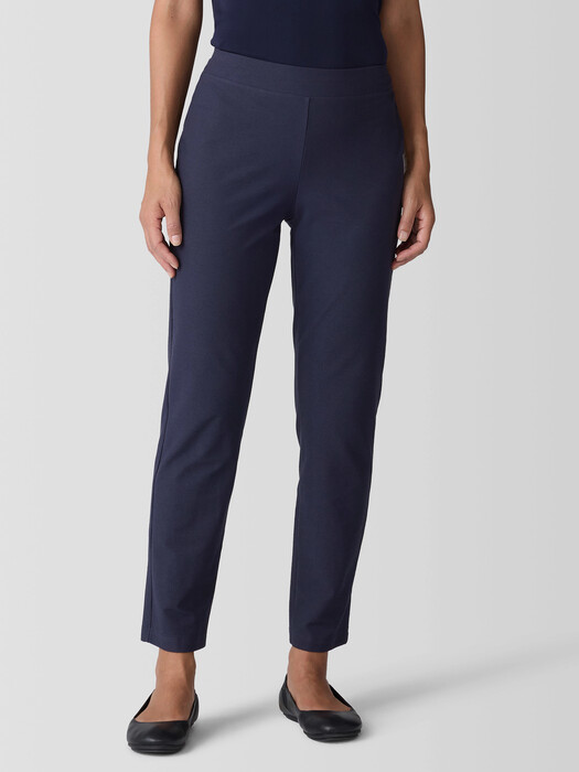 Washable Stretch Crepe Slim Pant