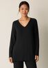 Peruvian Cotton Blend V-Neck Top
