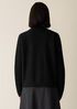 Fine Felted Wool Notch Collar Cardigan in Regenerative Wool