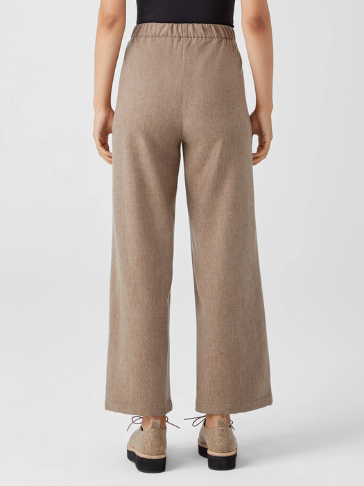 Soft Wool Flannel Straight Pant