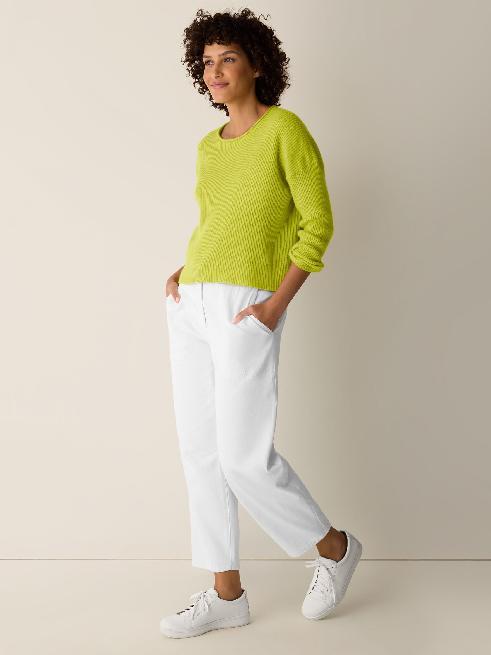 Italian Cashmere Crew Neck Top