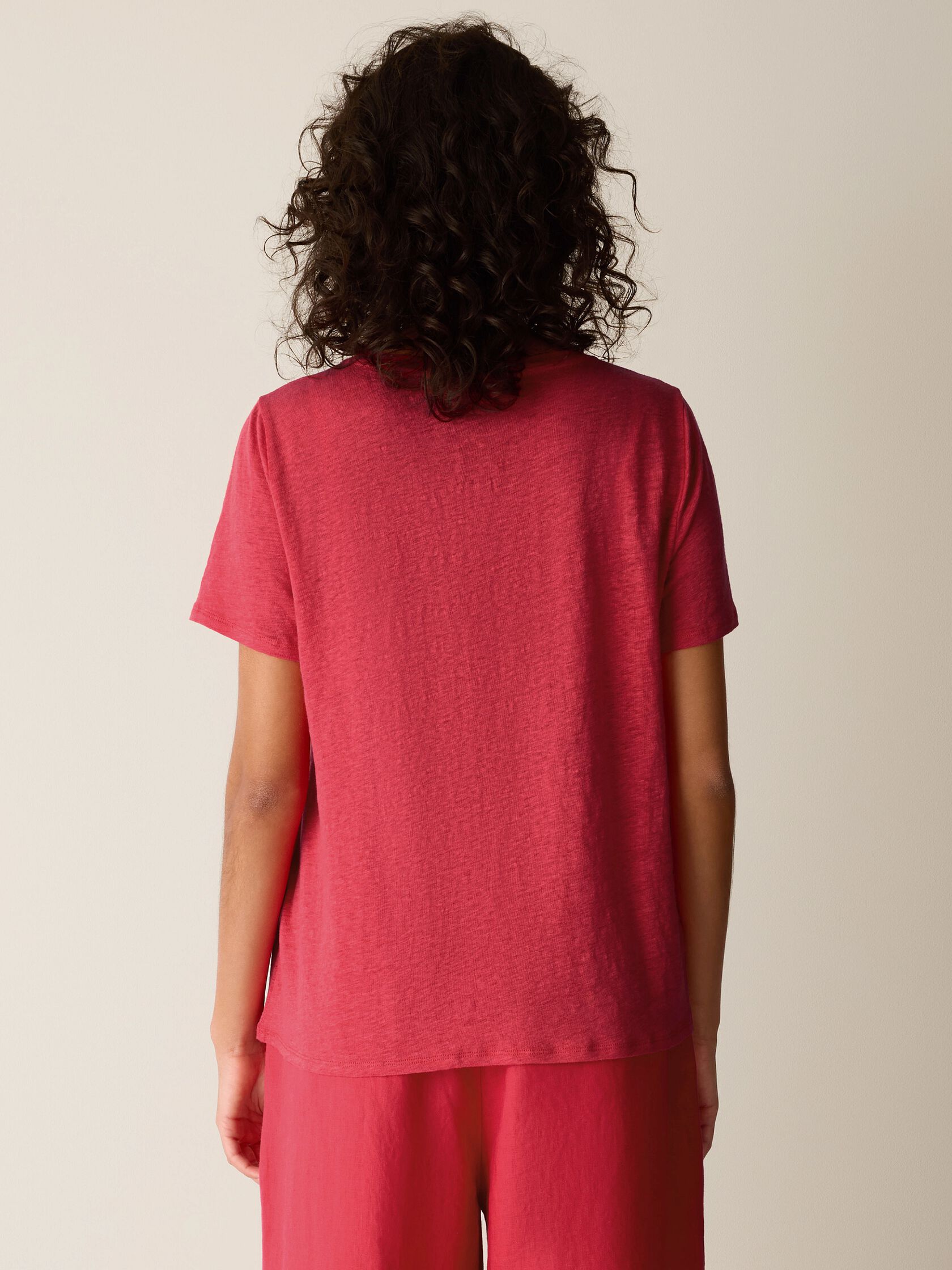 Organic Linen Jersey Crew Neck Tee