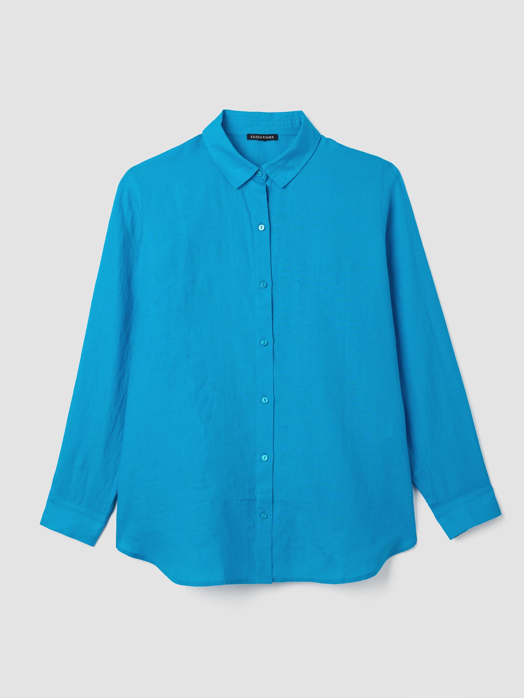 Organic Handkerchief Linen Classic Collar Shirt