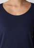 Stretch Silk Jersey Scoop Neck Top