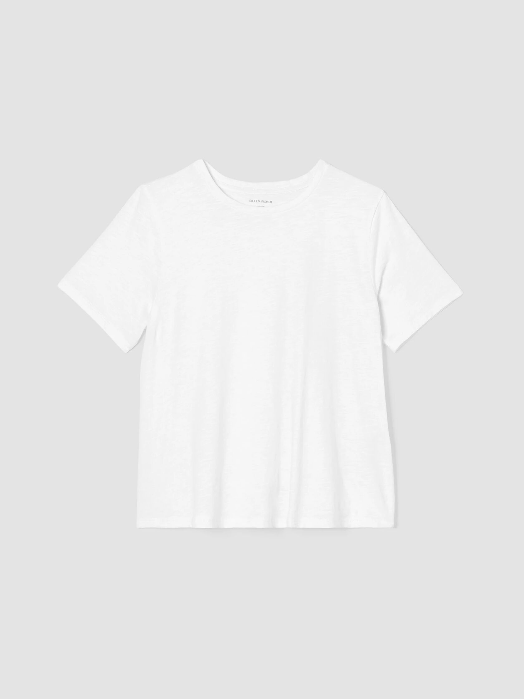 Organic Cotton Slub Crew Neck Tee