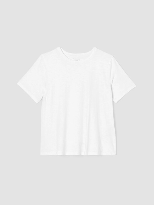 Organic Cotton Slub Crew Neck Tee
